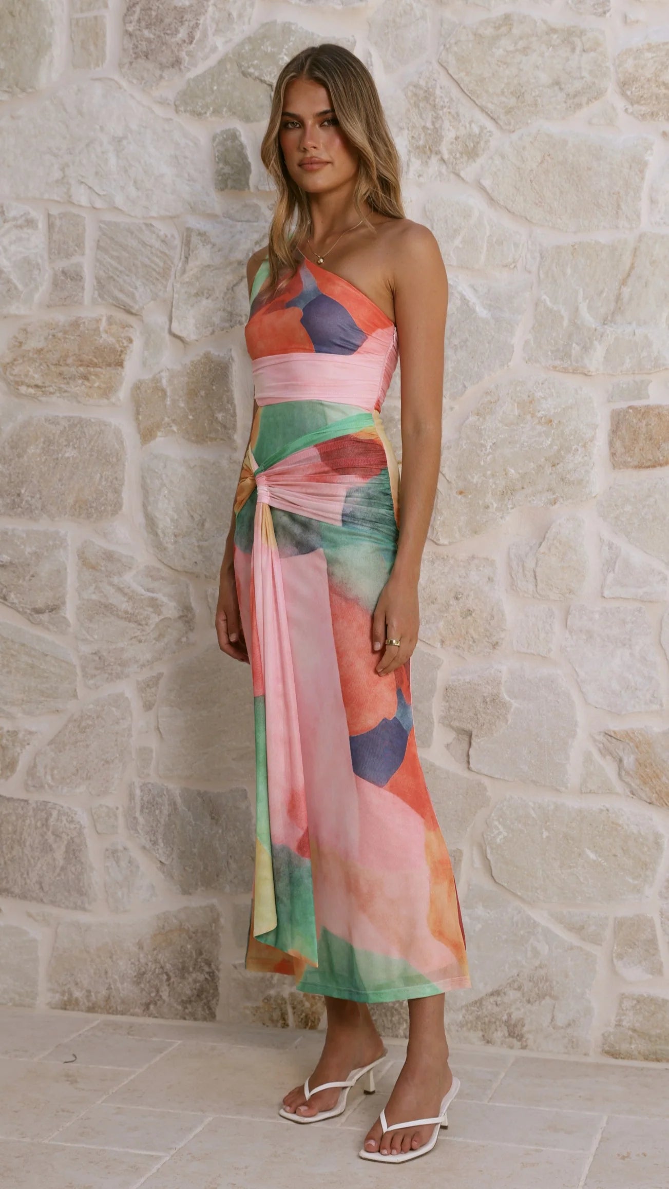Kourt Maxi Dress - Multi Abstract