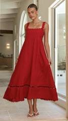 Libbie Maxi Dress - Red