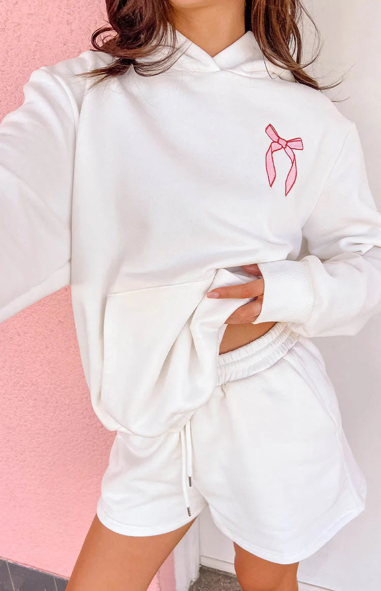 Beginning White Sweetie Hoodie