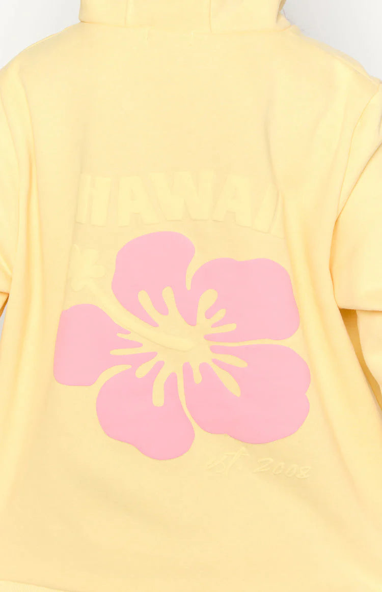 Beginning Yellow Hibiscus Hoodie