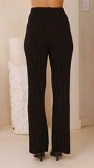 Megan Knit Pants - Black