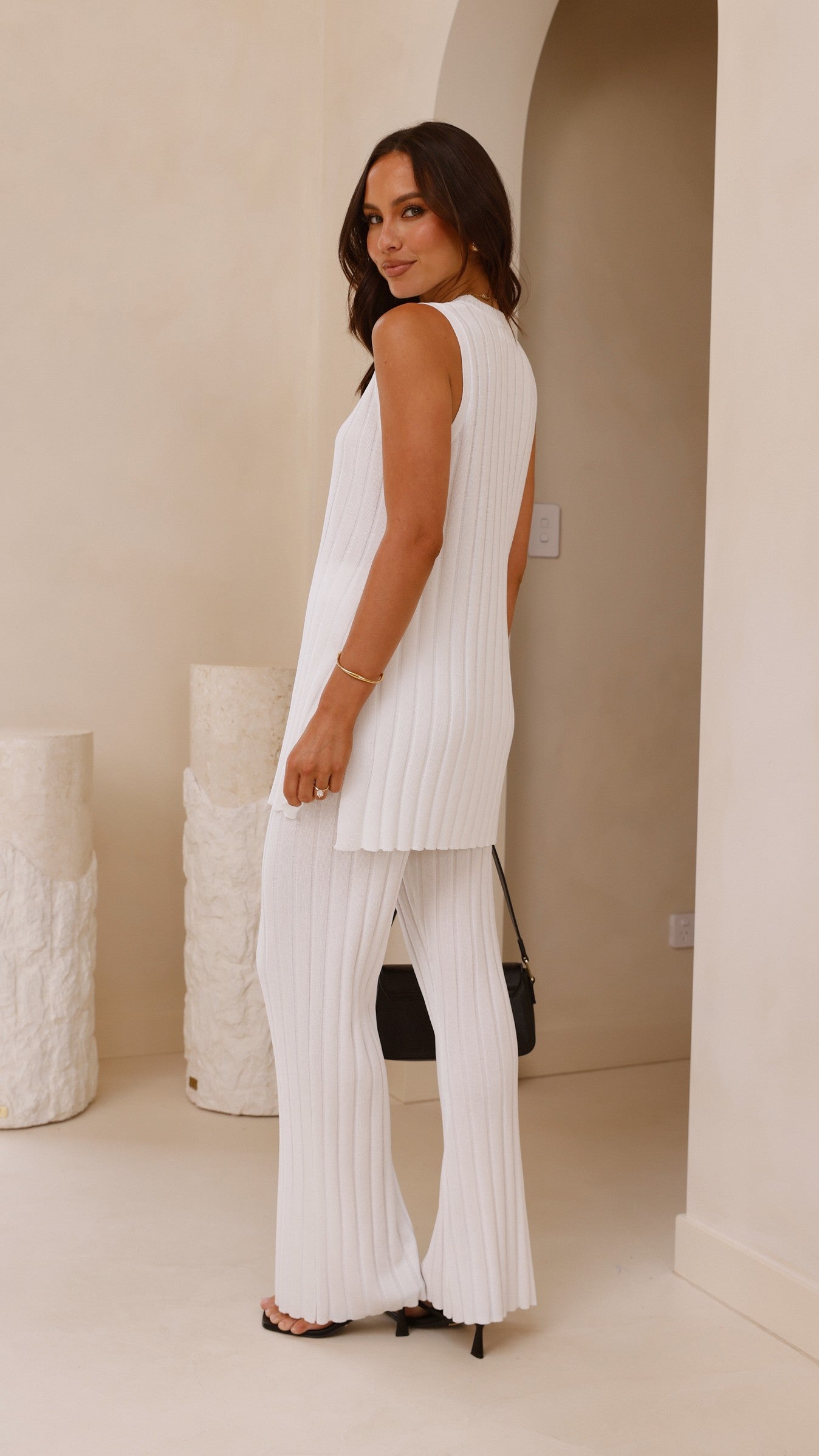 Megan Knit Top - White