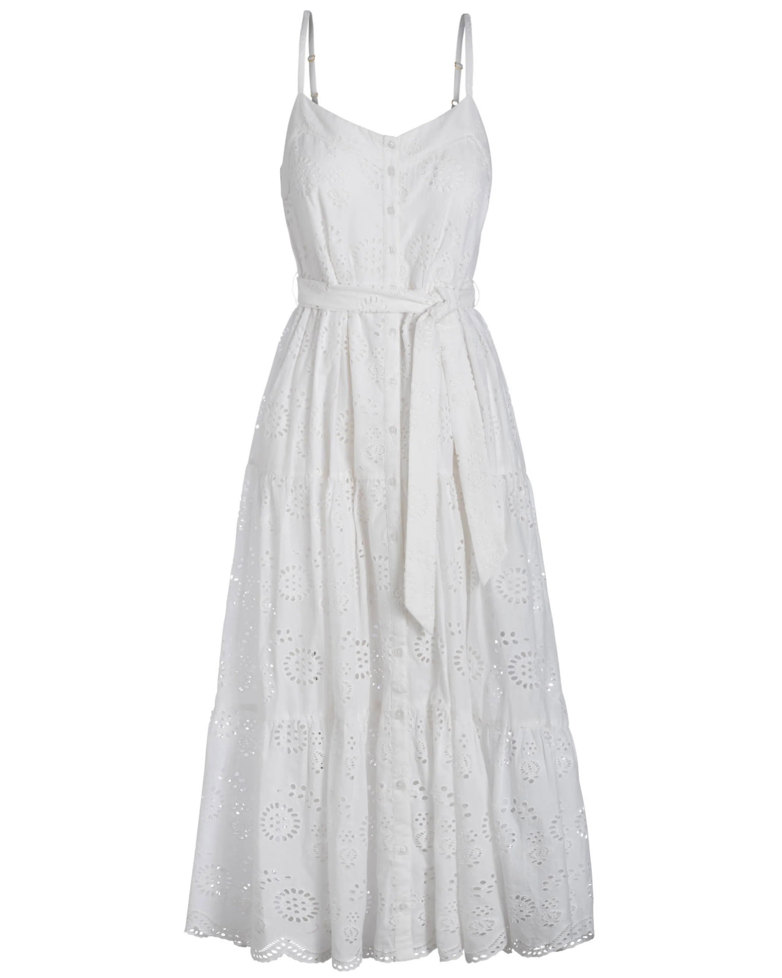 Addyson Dress In Fresh White Eyelet