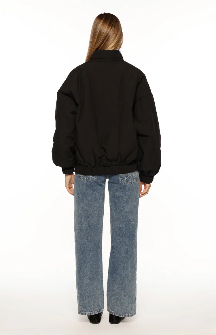 Ace Black Oversized Puffer Jacket