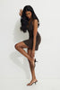 Beaded Mesh Mini Dress