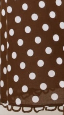 Milani Maxi Dress - Brown Polka