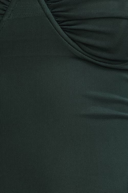 Monet Mesh Maxi Dress-Scarab Green