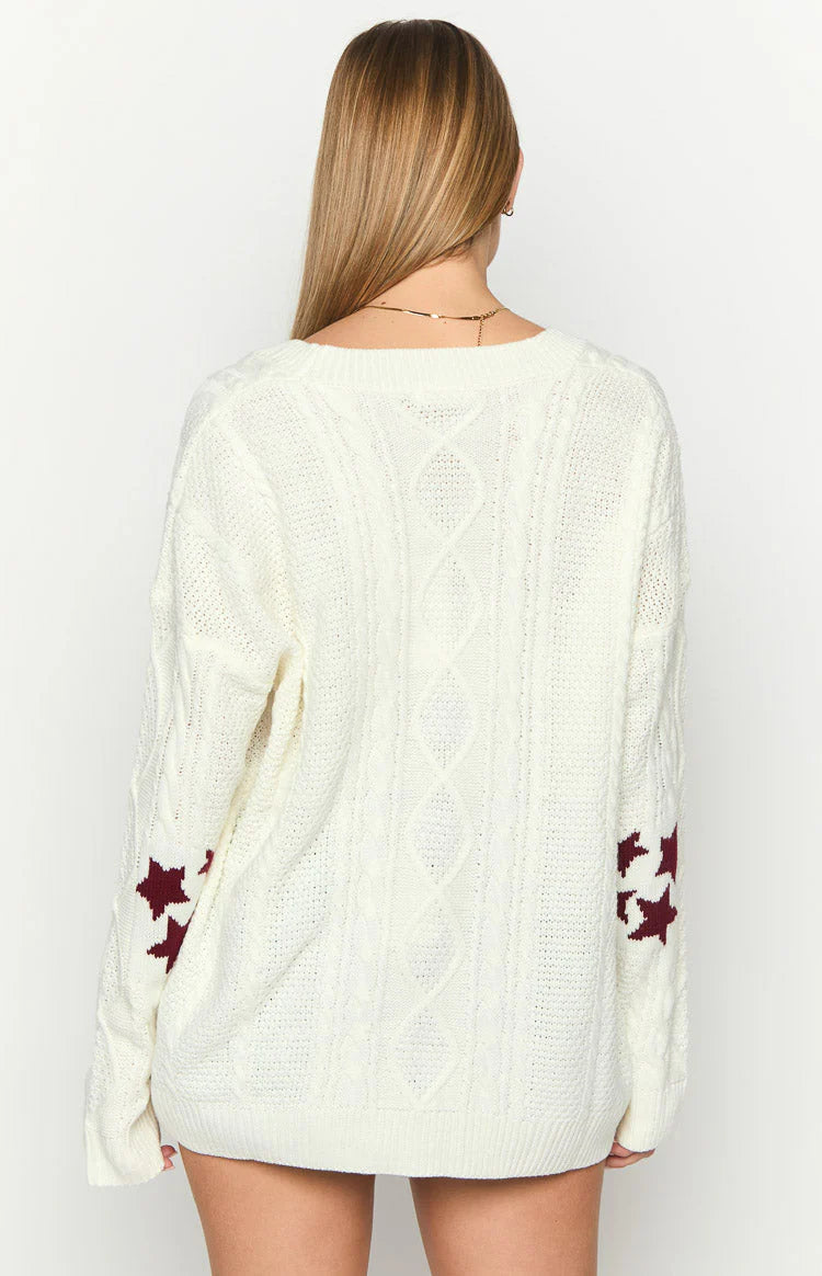 Nathan White Cardigan