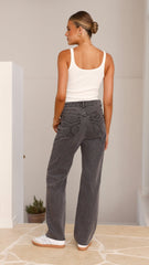 Rollas 90s Relaxed Jean - Vintage Black / Worn Black