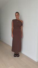 Luci Maxi Dress - Brown