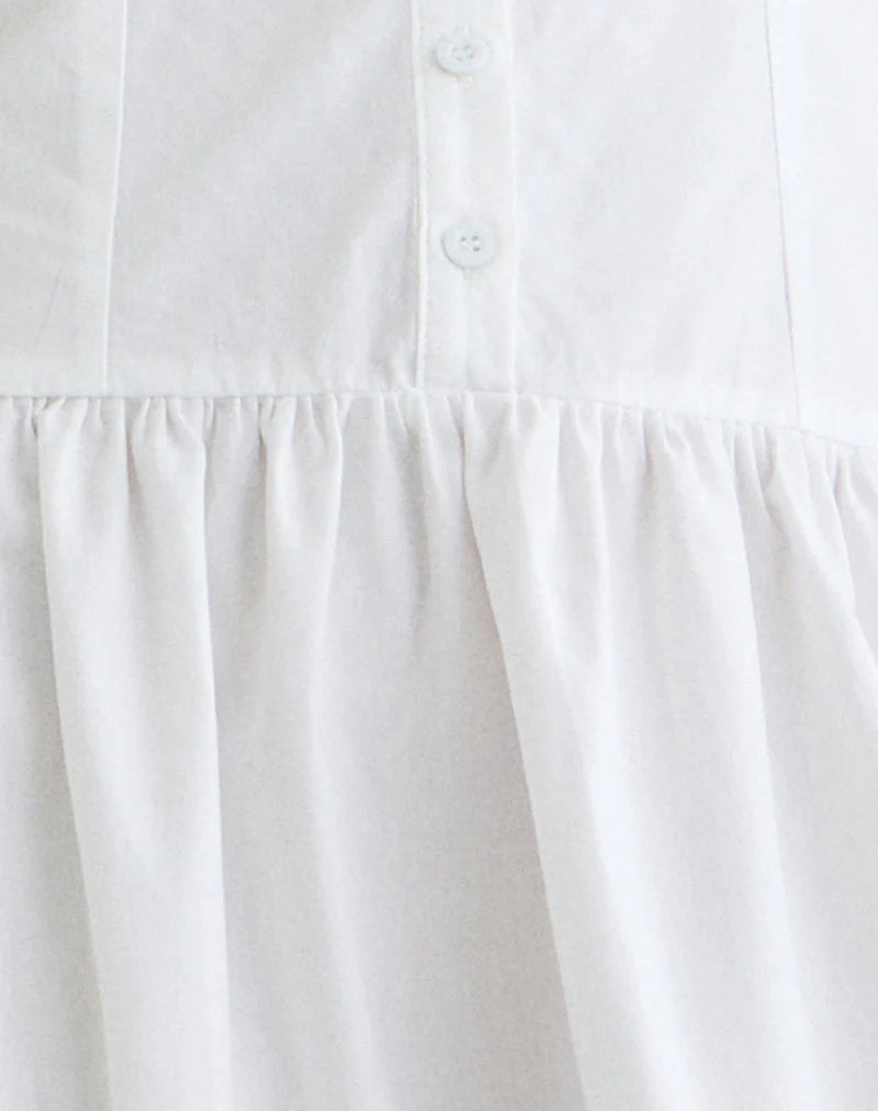 Tamashi Off the Shoulder Maxi Dress in White