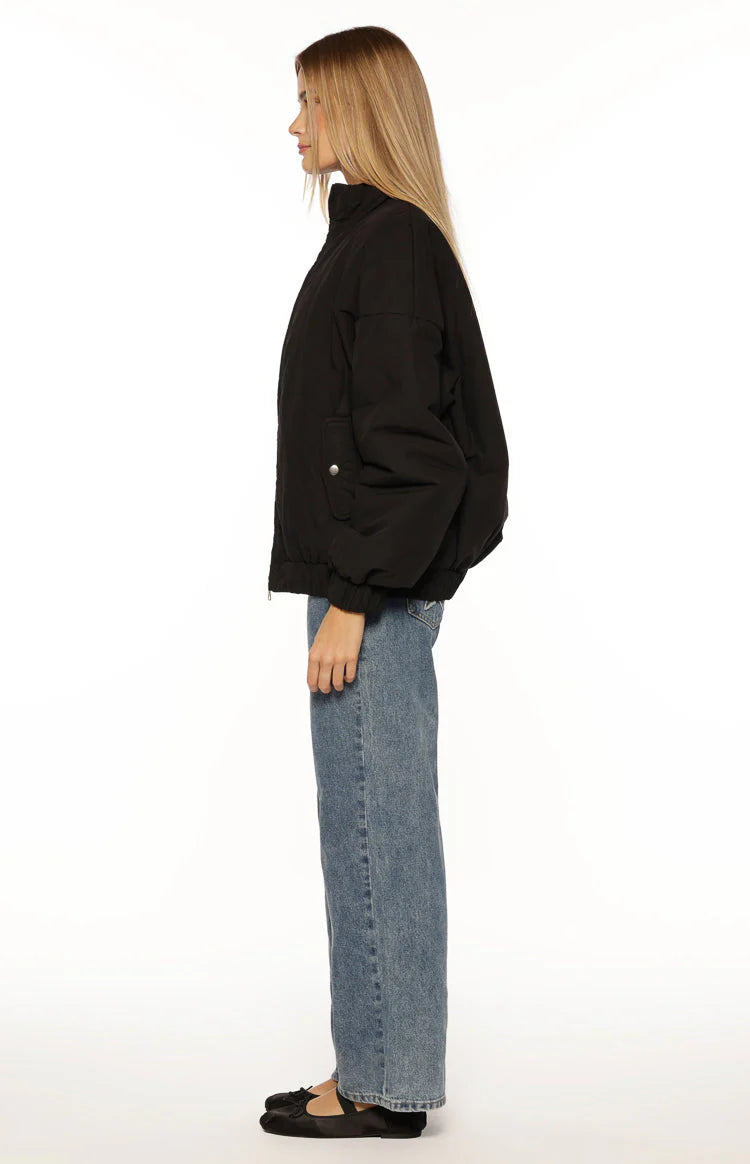 Ace Black Oversized Puffer Jacket