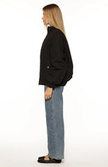 Ace Black Oversized Puffer Jacket