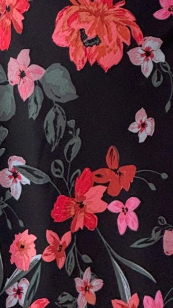 Loren Mini Dress - Dark Floral